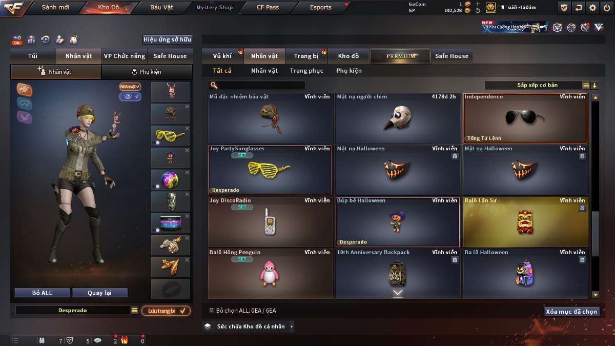 shop acc cf uy tin gia re